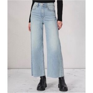 Rag & Bone Sofie Ultra Wide Leg Ankle Jeans Lou Light Wash Blue Boho  29